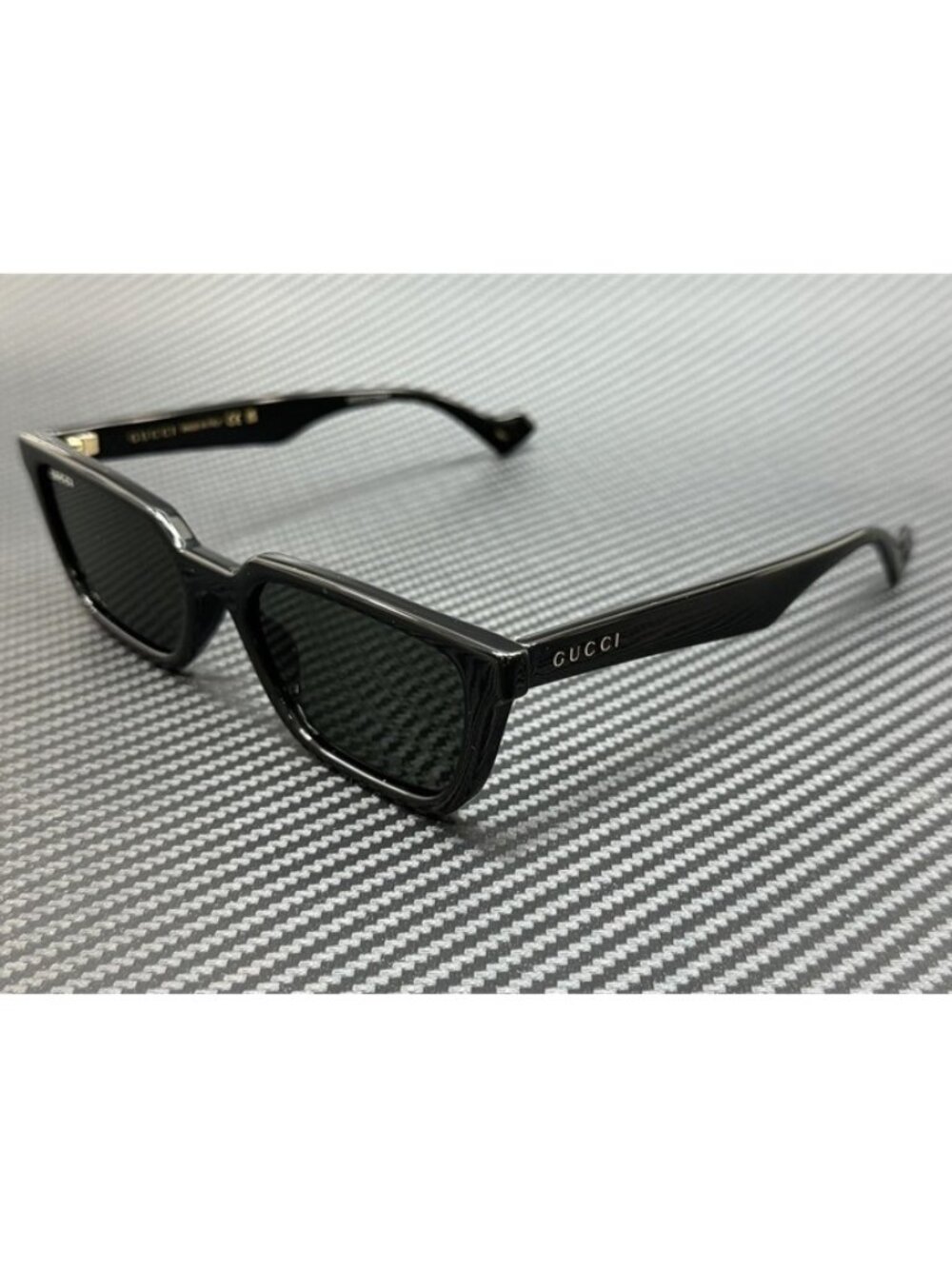 New Gucci Men Black Sunglasses 55-19-145